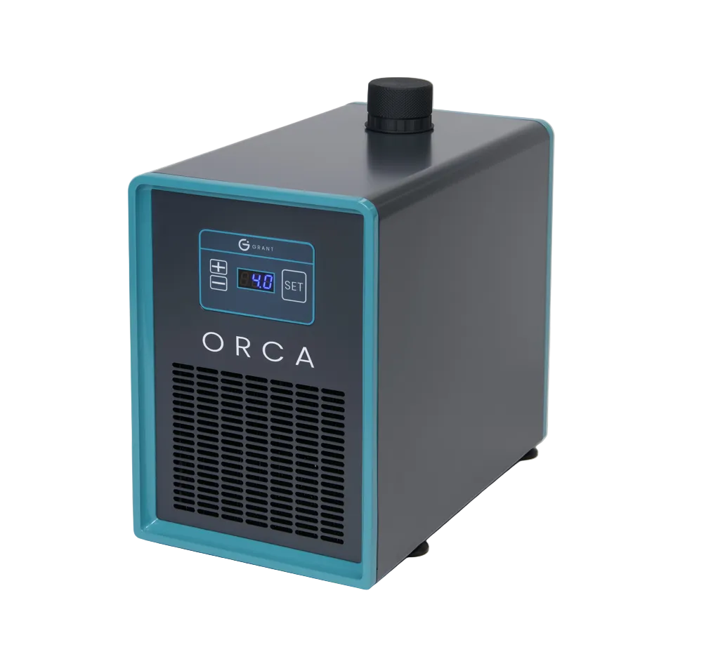 ORCA device with digital display on a white background